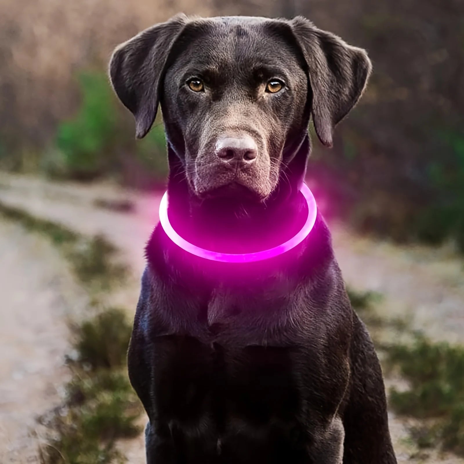Collier LED Lumineux Rechargeable Anti-Perte pour Chien