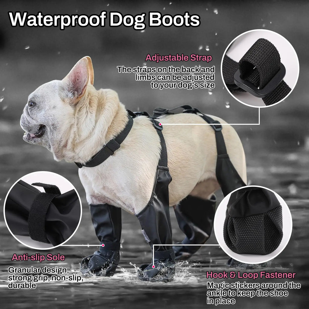 Chaussures Anti-Dérapantes pour Chiens – Bottines de Protection pour Pattes